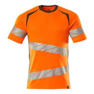 Mascot T-Shirt 4XL hi-vis orange/moosgrün moderne Passform