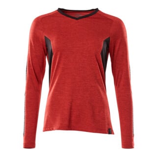 Mascot T-Shirt Damen Langarm COOLMAX® 3XL verkehrsrot/schwarz