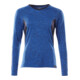 Mascot T-Shirt Damen Langarm COOLMAX® 4XL azurblau/schwarzblau