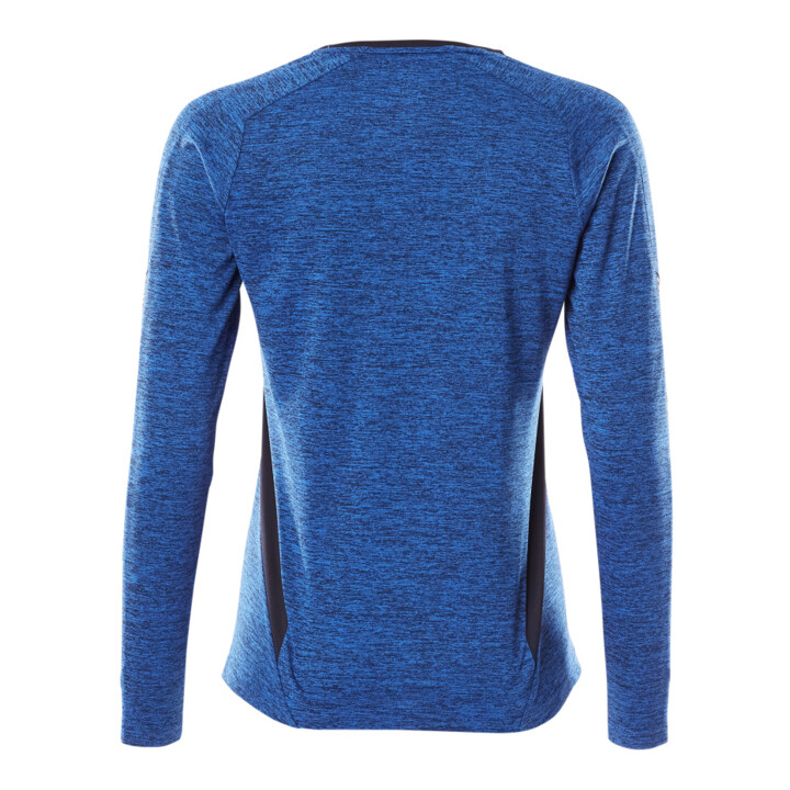 Mascot T-Shirt Damen Langarm COOLMAX® 5XL azurblau/schwarzblau