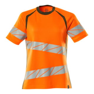 Mascot T-Shirt Damenpassform 2XL hi-vis orange/moosgrün