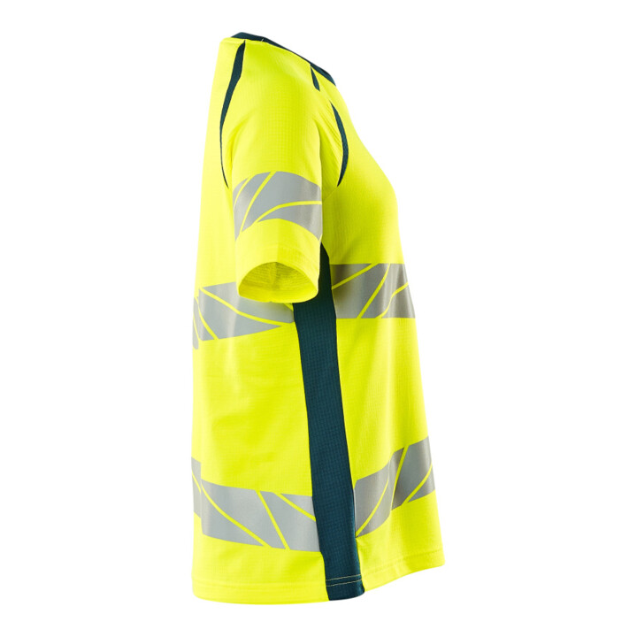 Mascot T-Shirt Damenpassform M hi-vis gelb/dunkelpetroleum