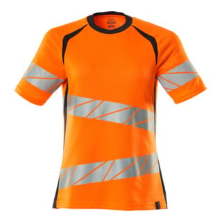Mascot T-Shirt Damenpassform M hi-vis orange/schwarzblau