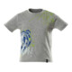 Mascot T-Shirt Kinder Größe 116 grau-meliert mit Druck