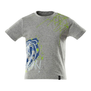 Mascot T-Shirt Kinder Größe 164 grau-meliert mit Druck