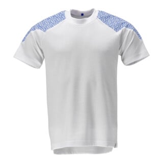 Mascot T-Shirt Kurzarm XS weiss/azurblau