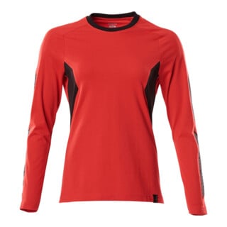 Mascot T-Shirt Langarm Damen 5XL verkehrsrot schwarz