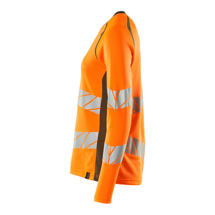 Mascot T-Shirt Langarm Damenpassform 2XL hi-vis orange/moosgrün