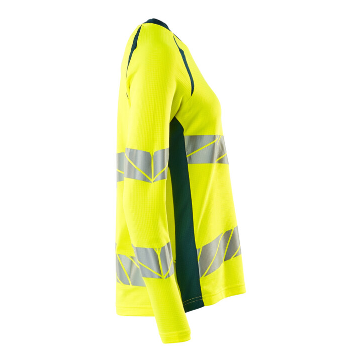 Mascot T-Shirt Langarm Damenpassform 4XL hi-vis gelb/dunkelpetroleum