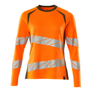Mascot T-Shirt Langarm Damenpassform 4XL hi-vis orange/moosgrün