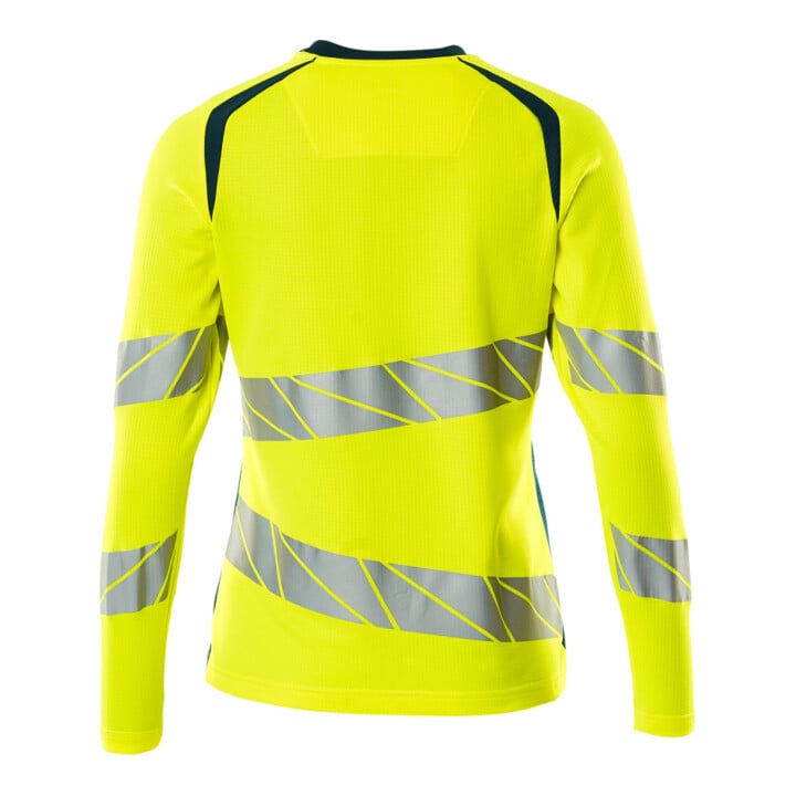 Mascot T-Shirt Langarm Damenpassform Größe M hi-vis gelb/dunkelpetroleum