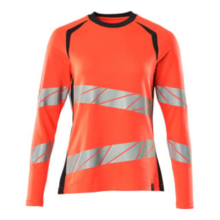 Mascot T-Shirt Langarm Damenpassform Größe S Hi-vis rot/schwarzblau