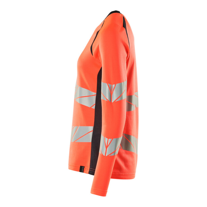 Mascot T-Shirt Langarm Damenpassform Größe S Hi-vis rot/schwarzblau