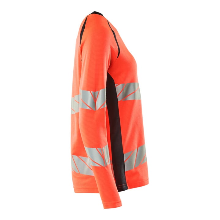 Mascot T-Shirt Langarm Damenpassform Größe S Hi-vis rot/schwarzblau