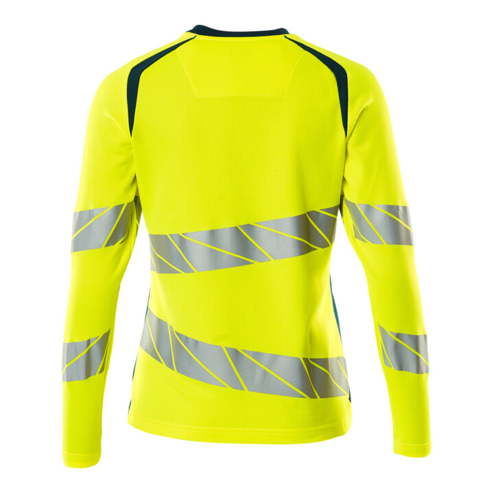 Mascot T-Shirt Langarm Damenpassform L hi-vis gelb/dunkelpetroleum