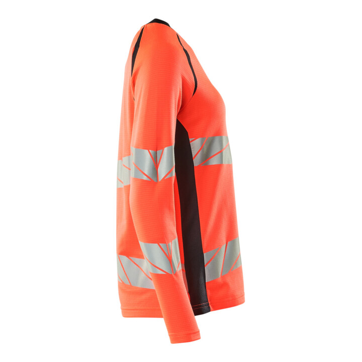 Mascot T-Shirt Langarm Damenpassform M Hi-vis rot/schwarzblau