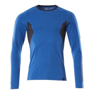 Mascot T-Shirt Langarm Modern Fit Größe L azurblau schwarzblau