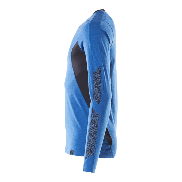 Mascot T-Shirt Langarm Modern Fit Größe L azurblau schwarzblau