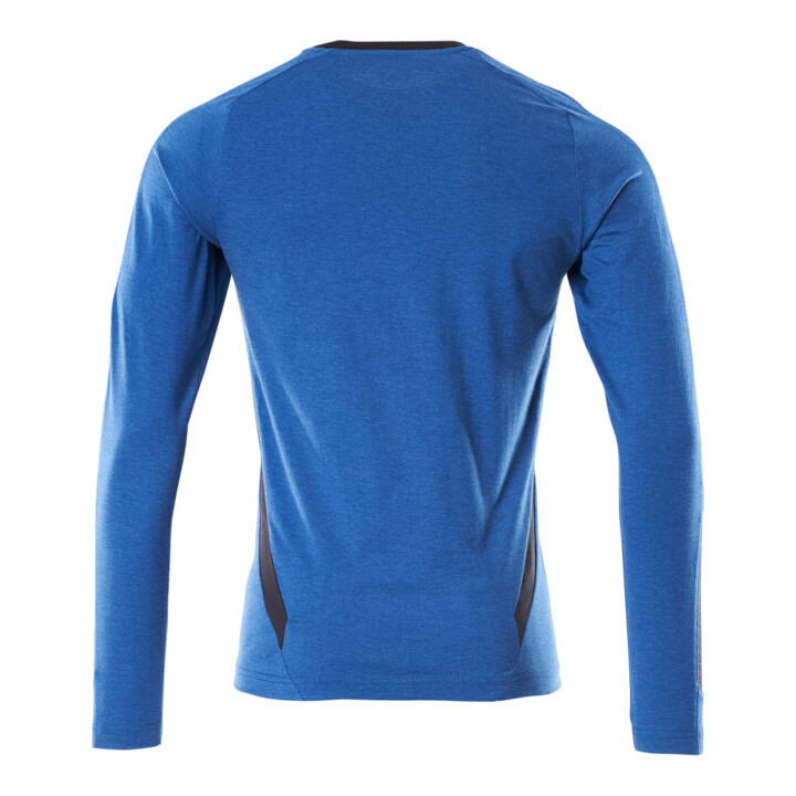 Mascot T-Shirt Langarm Modern Fit Größe M azurblau/schwarzblau