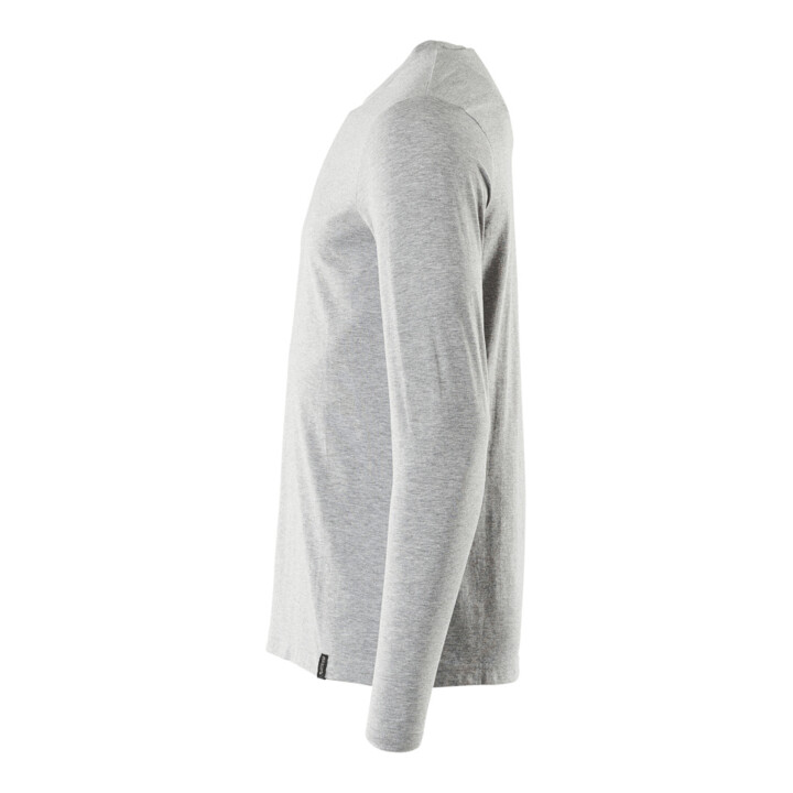 MASCOT T-Shirt Langarm Modern Fit ProWash® grau-meliert Größe M