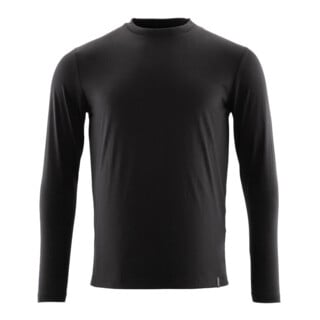 Mascot T-Shirt Langarm Modern Fit ProWash® vollschwarz Gr. XS