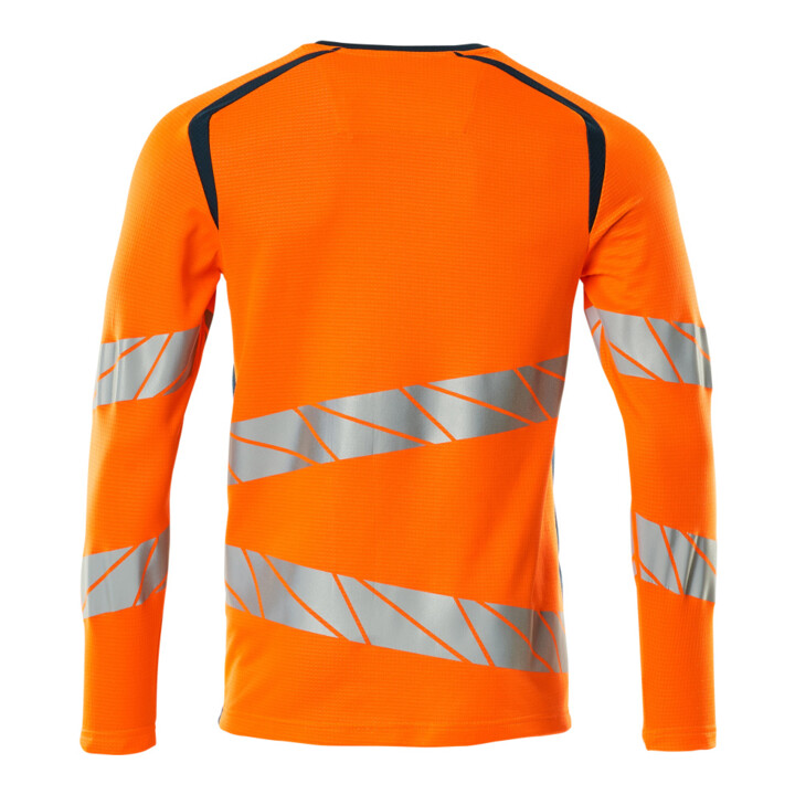 Mascot T-Shirt Langarm moderne Passform 4XL hi-vis orange/dunkelpetroleum