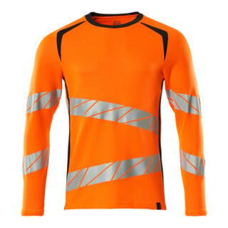 Mascot T-Shirt Langarm moderne Passform 5XL hi-vis orange/schwarzblau