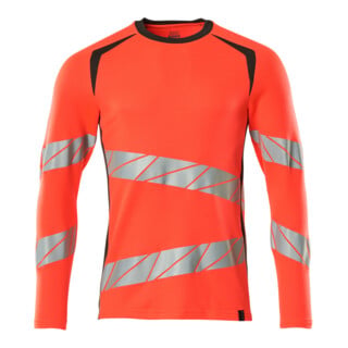 Mascot T-Shirt Langarm moderne Passform 5XL hi-vis rot/dunkelanthrazit
