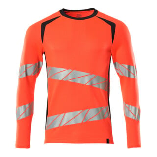 Mascot T-Shirt Langarm moderne Passform Größe L Hi-vis rot/schwarzblau