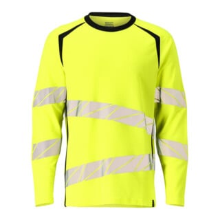 Mascot T-Shirt Langarm moderne Passform Größe M hi-vis gelb/schwarz