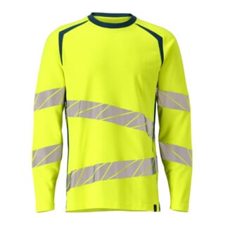 Mascot T-Shirt Langarm moderne Passform Größe S hi-vis gelb/dunkelpetroleum