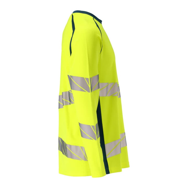 Mascot T-Shirt Langarm moderne Passform Größe S hi-vis gelb/dunkelpetroleum