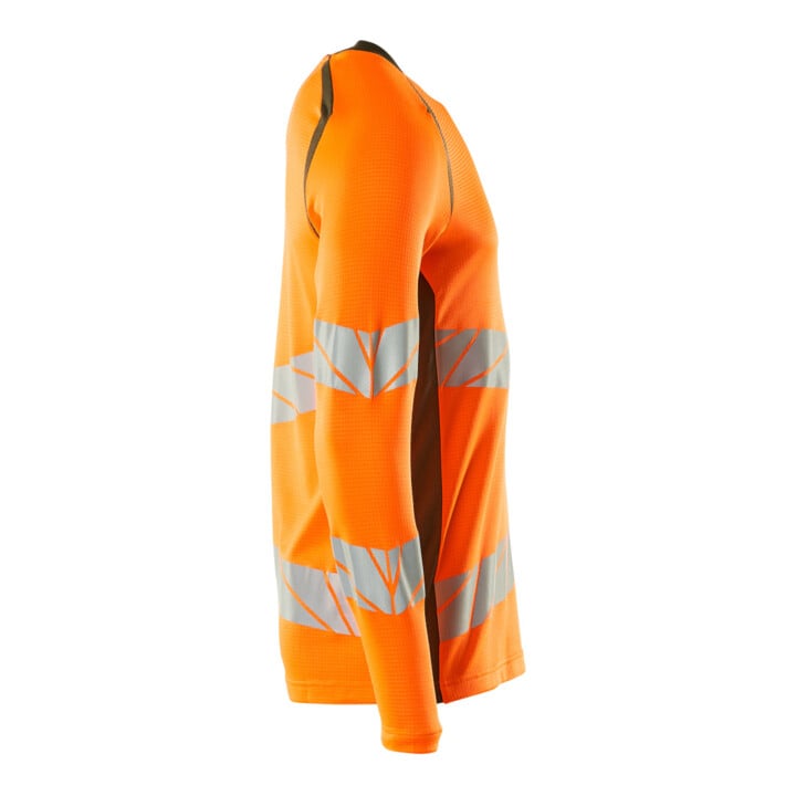 Mascot T-Shirt Langarm moderne Passform Größe S hi-vis orange/moosgrün