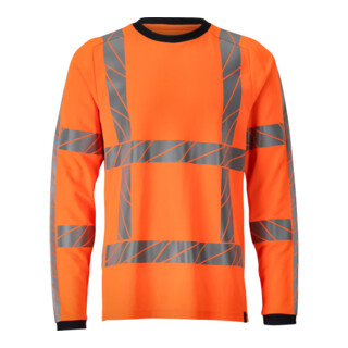 Mascot T-Shirt Langarm moderne Passform hi-vis orange Gr. XS