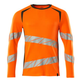 Mascot T-Shirt Langarm moderne Passform L hi-vis orange/dunkelanthrazit