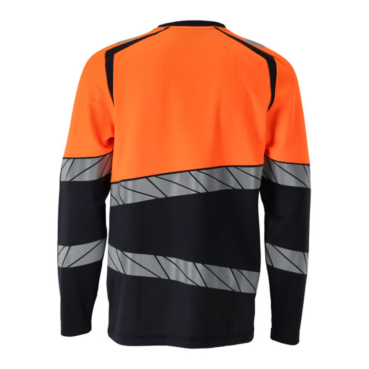 Mascot T-Shirt Langarm moderne Passform M schwarzblau hi-vis orange