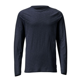 Mascot T-Shirt Langarm moderne Passform schwarzblau Gr. XS