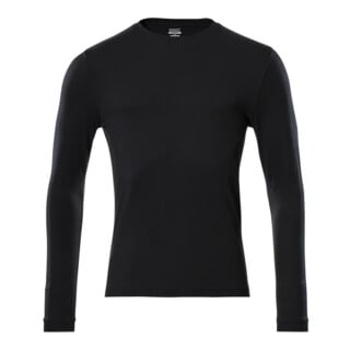 Mascot T-Shirt Langarm moderne Passform vollschwarz Gr. M