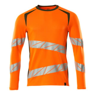 Mascot T-Shirt Langarm moderne Passform XL hi-vis orange/moosgrün
