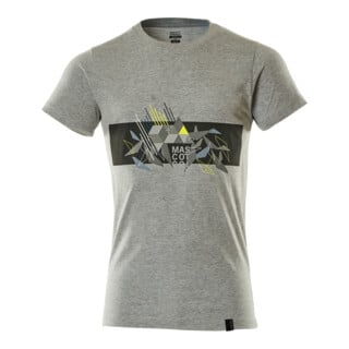 Mascot T-Shirt mit Druck Größe S grau/hi-vis gelb