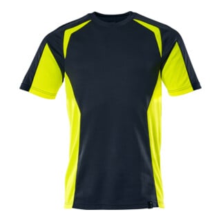 Mascot T-Shirt moderne Passform Größe S schwarzblau/hi-vis gelb