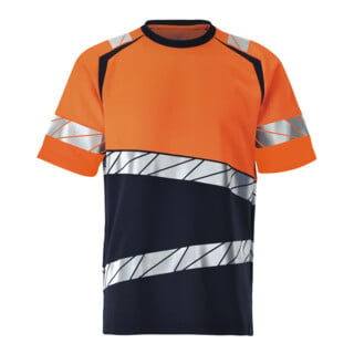 Mascot T-Shirt moderne Passform Größe S schwarzblau/hi-vis orange