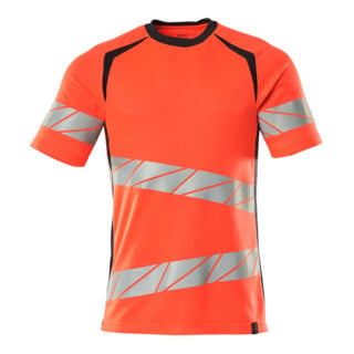 Mascot T-Shirt ONE moderne Passform Gr. M Hi-vis rot/schwarzblau