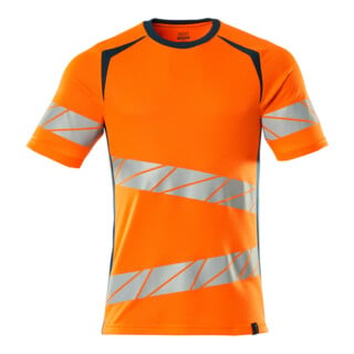 Mascot T-Shirt ONE moderne Passform M hi-vis orange/dunkelpetroleum