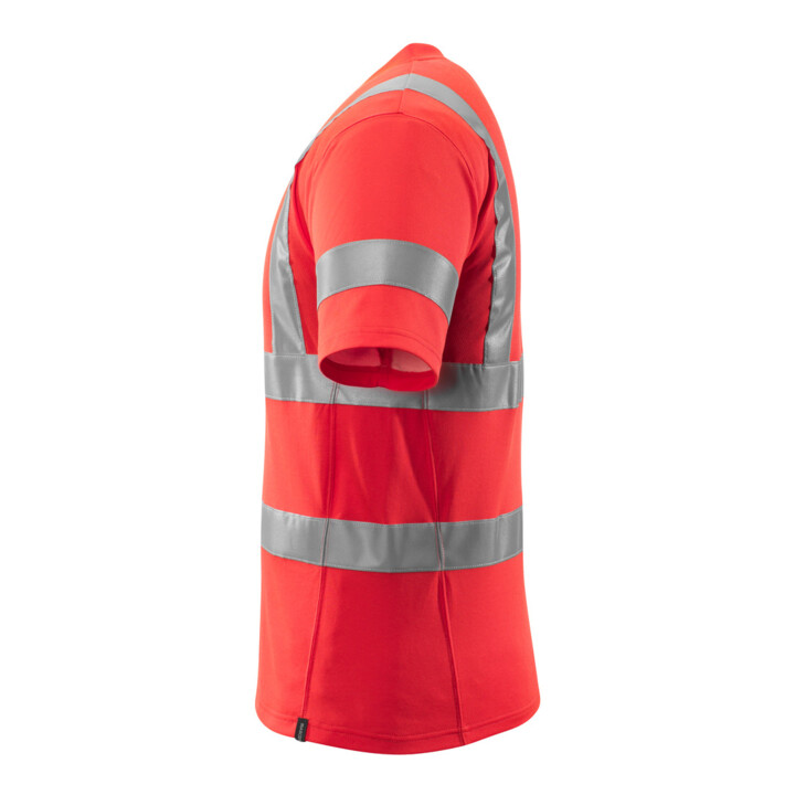 Mascot T-Shirt V-Ausschnitt 2XL hi-vis rot