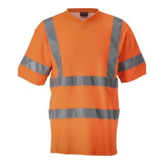 Mascot T-Shirt V-Ausschnitt 4XL hi-vis orange