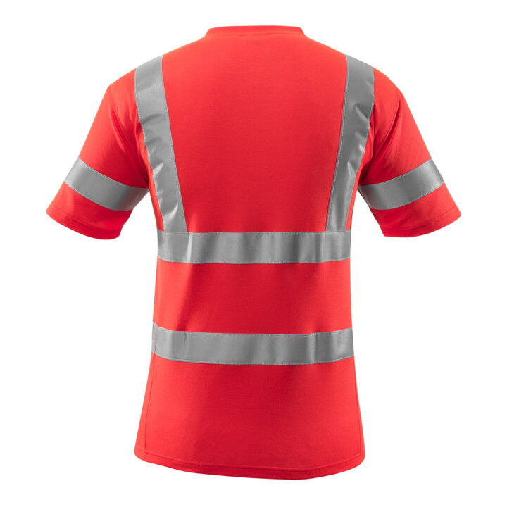 Mascot T-Shirt V-Ausschnitt 4XL hi-vis rot