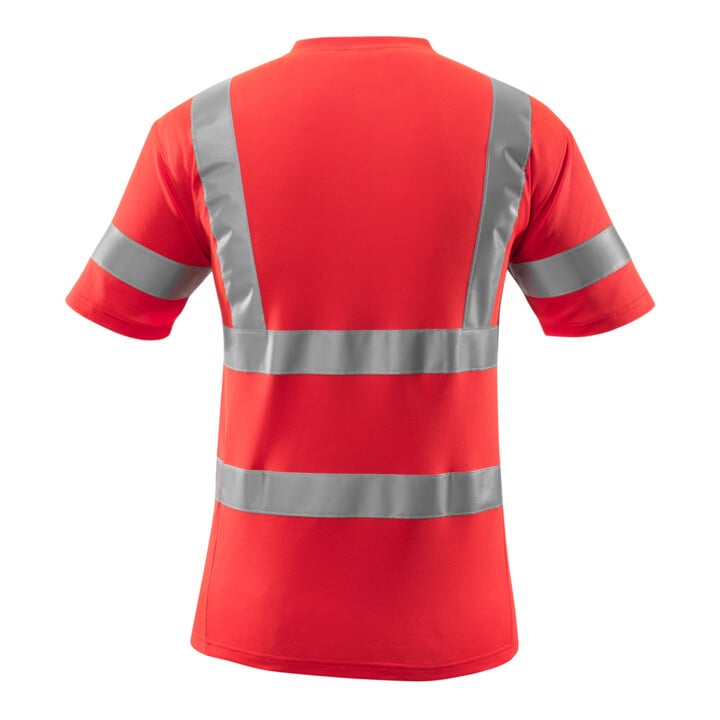 Mascot T-Shirt V-Ausschnitt Größe S hi-vis rot