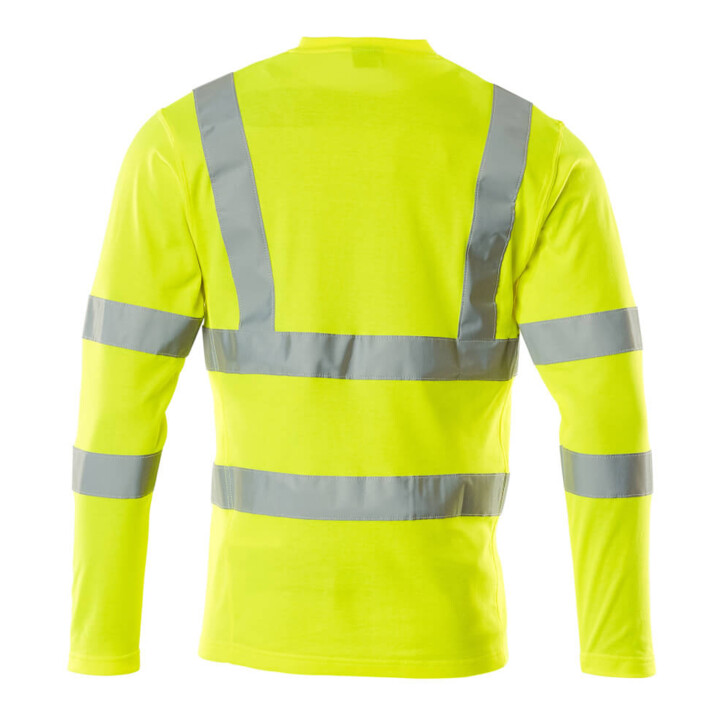 Mascot T-Shirt V-Ausschnitt lange Ärmel hi-vis gelb Gr. XL