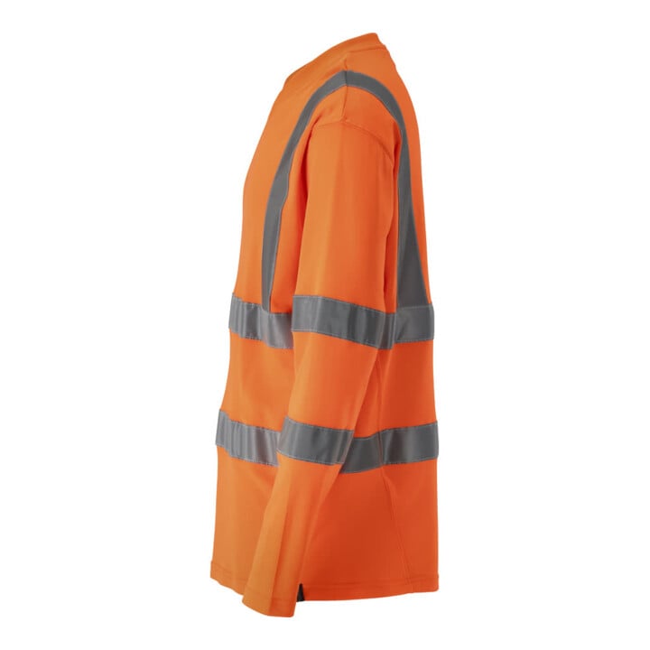 Mascot T-Shirt V-Ausschnitt lange Ärmel hi-vis orange Gr. L